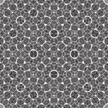 Circular seamless repeat abstract Abstract black and white circular backgr... Stock Photos