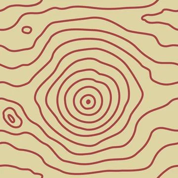 Circular seamless texture of the wood pattern. Vector Stock Illustration