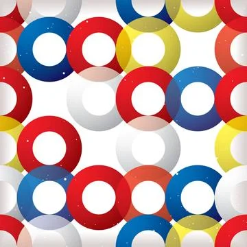 Circular seamless tile red Circular abstract background pattern with white... Stock Photos