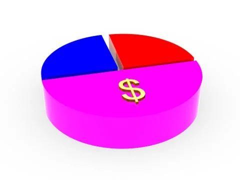 The circular sector diagram. Stock Illustration