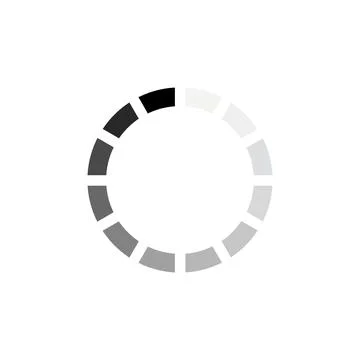 Circular Segmented Wait Loading Icon Stock-Illustration