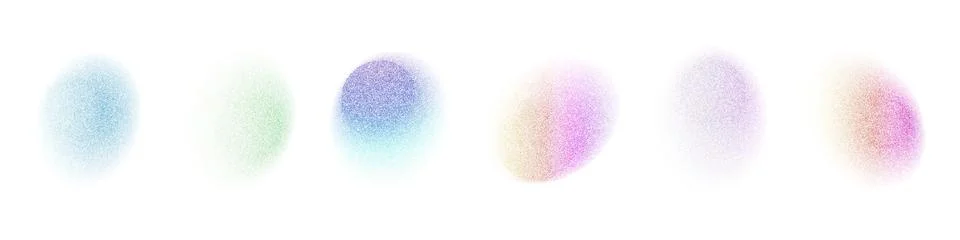 Circular shape with a holographic gradient, light noise and blur effects. F.. Stock Illustration