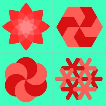 Circular shape vector art Stock Illustration