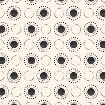 Circular shapes Pattern 스톡 일러스트