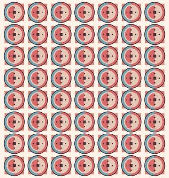Circular shapes Pattern Stock Illustration