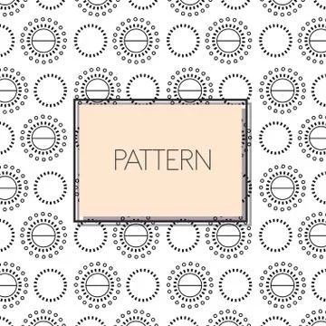 Circular shapes Pattern 스톡 일러스트