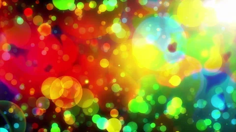 Circular shapes perform a colorful dance motion background Stock Footage 58753112