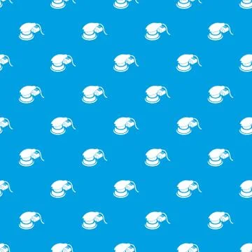 Circular sheet sander pattern vector seamless blue Illustrazione stock