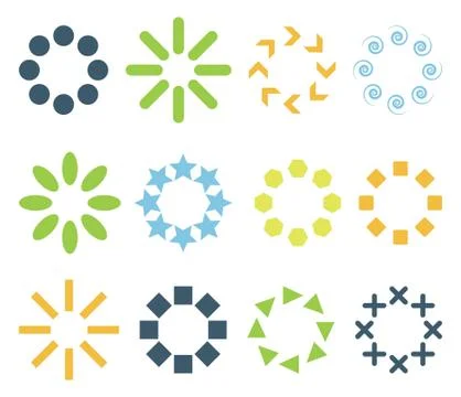 Circular signs Stock Illustration