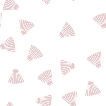 Circular skirt glyph seamless pattern Stock Illustration