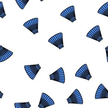 Circular skirt vector seamless pattern Illustrazione stock