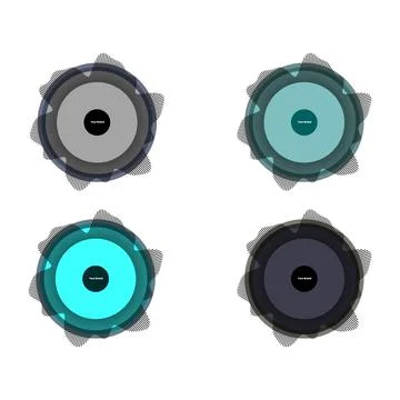 Circular Sound Wave Spectrum Vector Abstract Audio Equalizer Ring for Music.. Stock Illustration