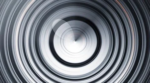 Circular sound waves. Abstract animation of circular lines pulsating from center Stock Illustration