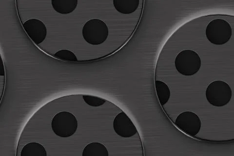 Circular speaker grille Ilustración de archivo