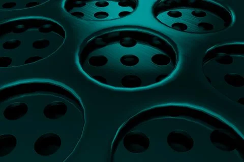 Circular speaker grille Stock Illustration