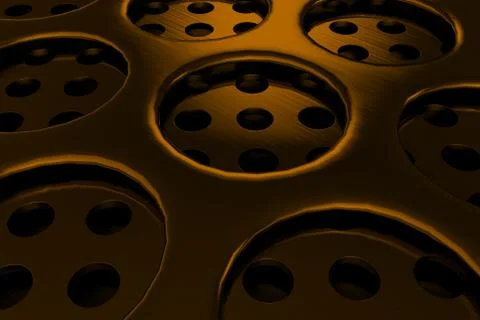 Circular speaker grille Ilustración de archivo