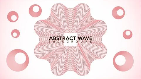 Circular Spectrum Audio Wave Design Vector, Abstract Wave Line Background D.. Stock-Illustration