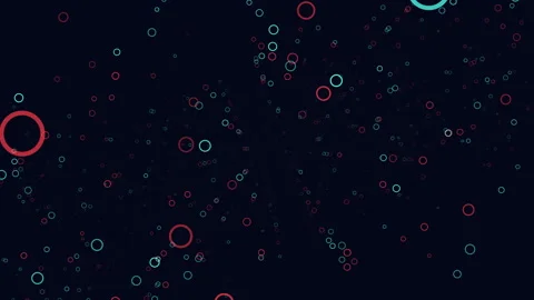 Circular spiral group of circles on black background 스톡 동영상 292949008
