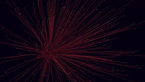 Circular spiral pattern created by dotted lines Stockbeeldmateriaal 311593859