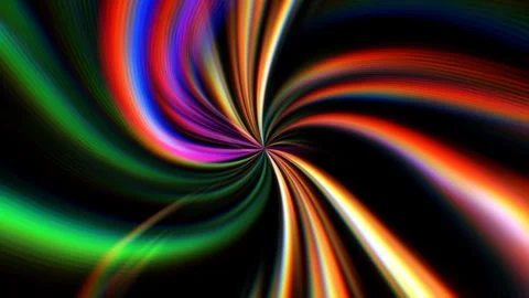 Circular spiraling aurora ranbow animation vj loop Stock Footage 260156796