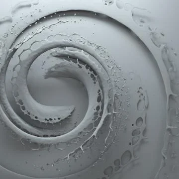 Circular splashes forms Stock Illustration