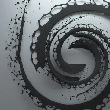 Circular splashes forms Stock Illustration