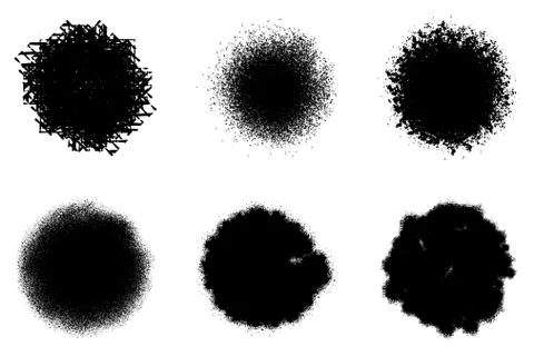 Circular Stamp Set Stock Illustration