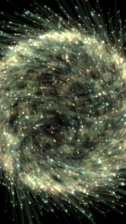 Circular Star Vortexes, Cosmic Explosions Stock Footage 266666586