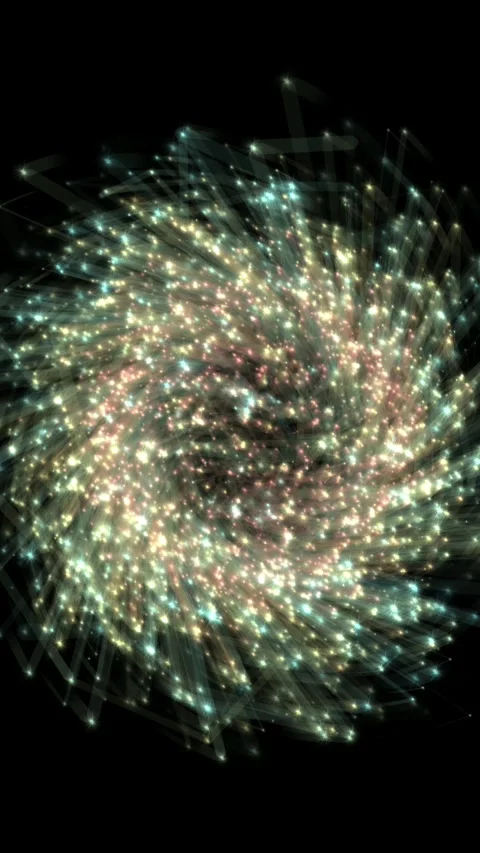 Circular Star Vortexes, Cosmic Explosions Stock Footage 266666588