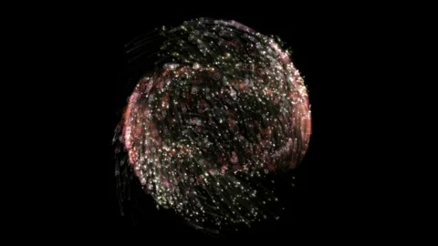 Circular Star Vortexes, Cosmic Explosions Stock Footage 266666589