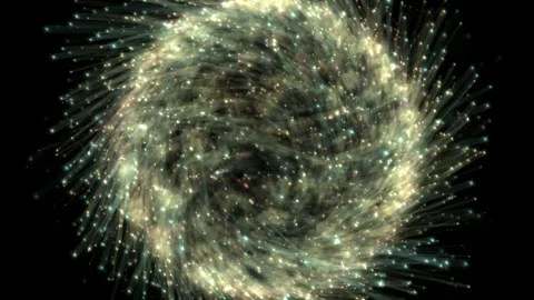 Circular Star Vortexes, Cosmic Explosions Stock Footage 266666604