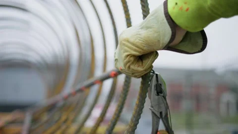Circular Steel Frame Stock Footage 238860716