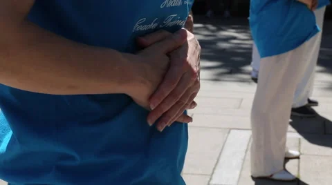 Circular stomach massage Stock Footage 51771668