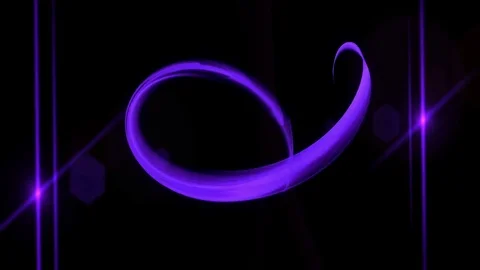 Circular Stream with Flare and Rays of Light Video stock 84809404