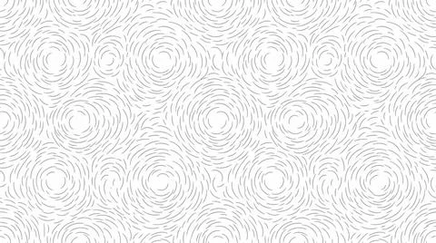 Circular swirl line pattern with grey strokes for artistic seamless tile wa.. Stock Illustration