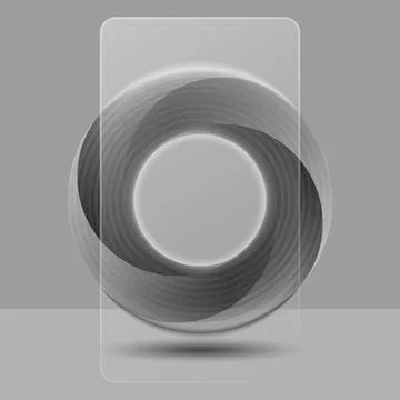 Circular swirl shape with monochrome morphism effect 3d geometric design fe.. イラスト素材