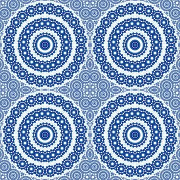 Circular symmetrical pattern in retrostyle, Stock Photos