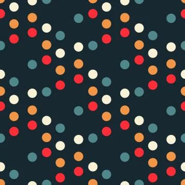 Circular symmetry colours seamless pattern Stock Illustration