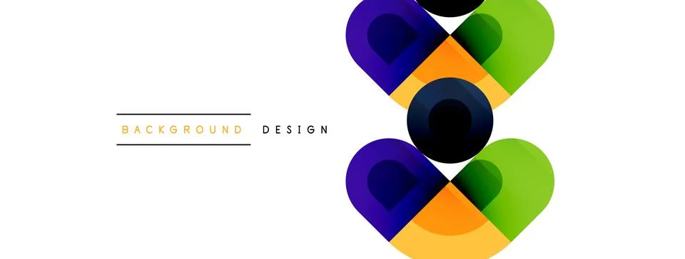 Circular Symphony A Captivating Vector Geometric Abstract Background, Embracing イラスト素材