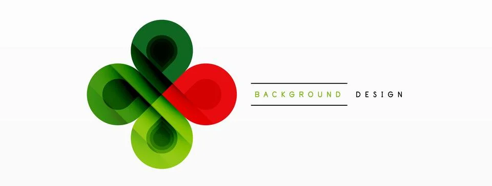 Circular Symphony A Captivating Vector Geometric Abstract Background, Embracing Stock Illustration