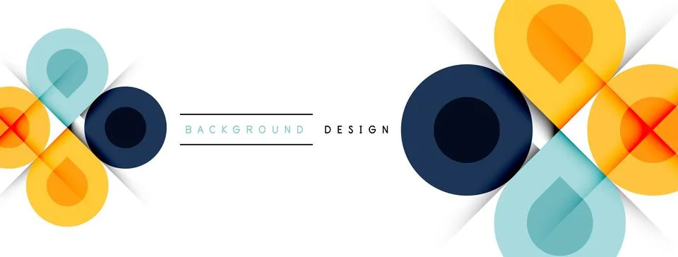 Circular Symphony A Captivating Vector Geometric Abstract Background, Embracing イラスト素材