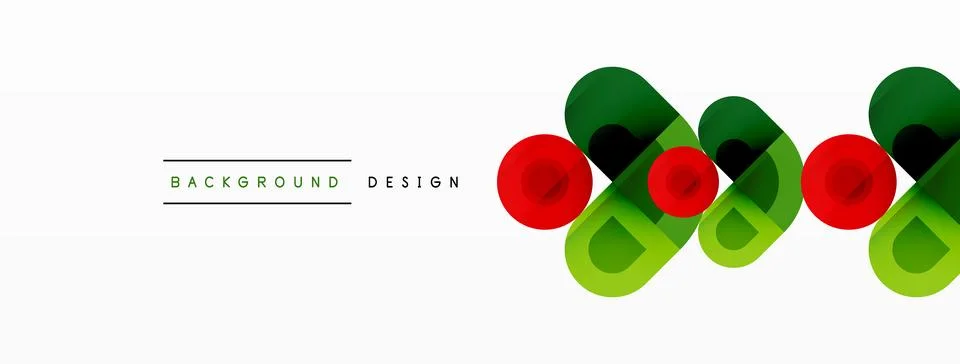 Circular Symphony A Captivating Vector Geometric Abstract Background, Embracing Stock Illustration