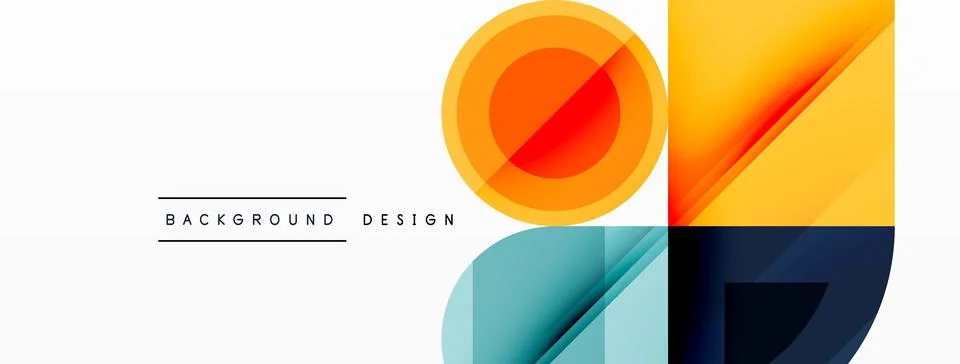 Circular Symphony A Captivating Vector Geometric Abstract Background, Embracing 스톡 일러스트