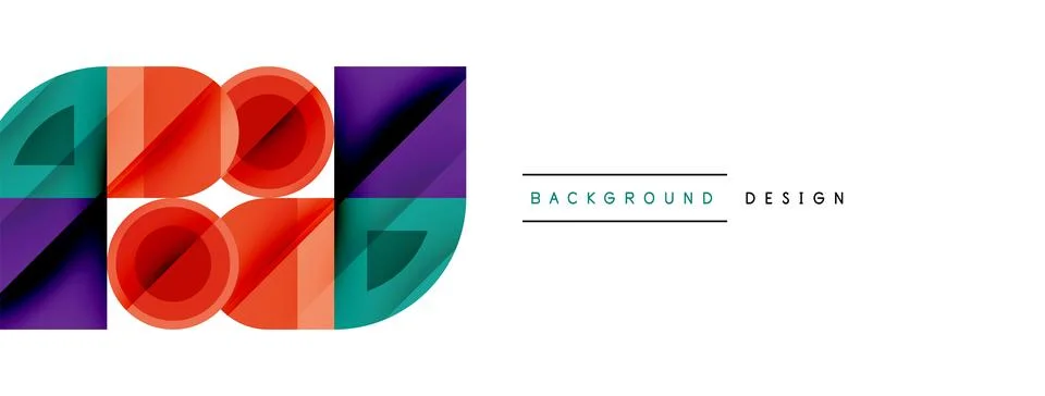 Circular Symphony A Captivating Vector Geometric Abstract Background, Embracing イラスト素材