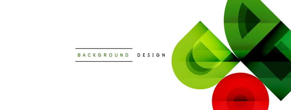 Circular Symphony A Captivating Vector Geometric Abstract Background, Embracing Stock Illustration