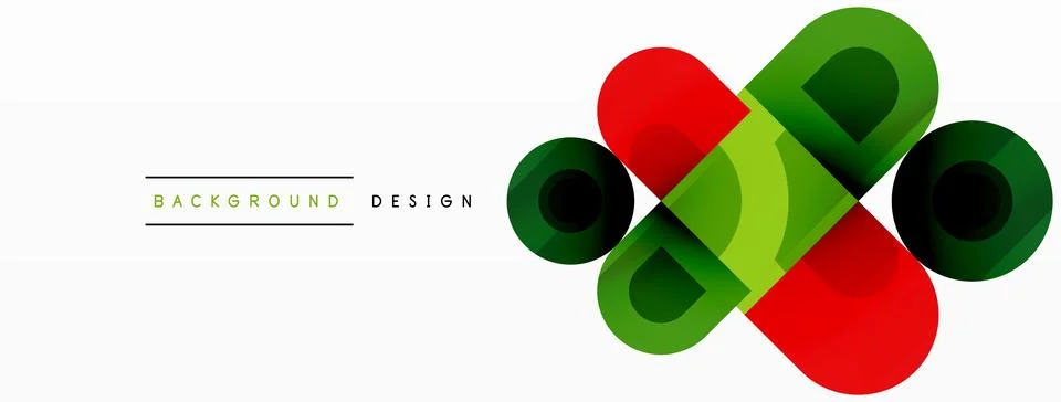 Circular Symphony A Captivating Vector Geometric Abstract Background, Embracing Stock Illustration