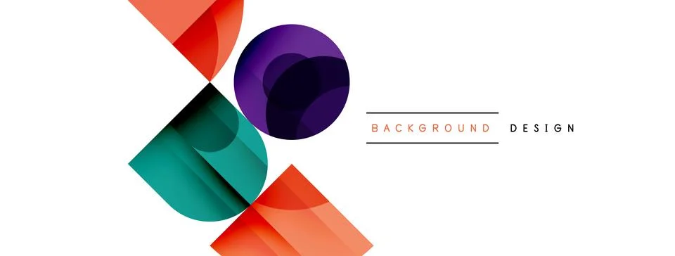 Circular Symphony A Captivating Vector Geometric Abstract Background, Embracing 스톡 일러스트