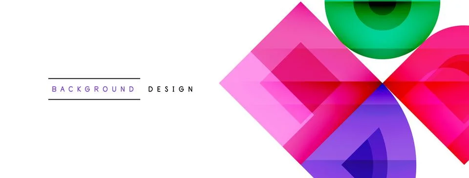 Circular Symphony A Captivating Vector Geometric Abstract Background, Embracing Stock Illustration