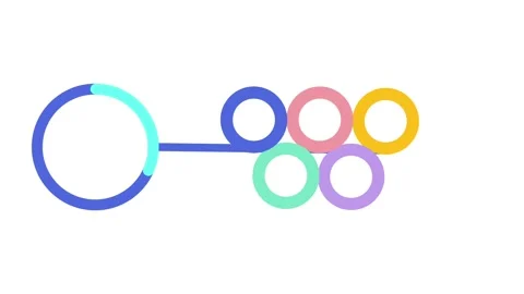 Circular System Flowchart Stock Footage 335638293