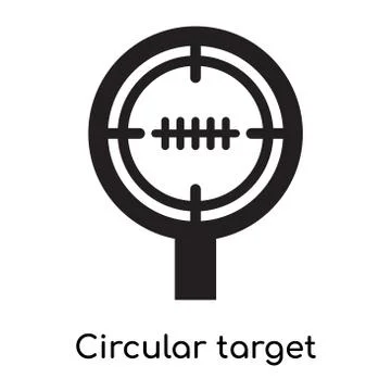 Circular target icon isolated on white background Illustrazione stock gratuita